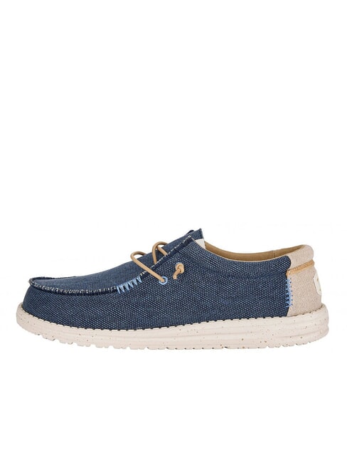 WALLEY COASTLINE JUTE M Mocassini in tessuto intrecciato easy-on navy - Scarpe Uomo