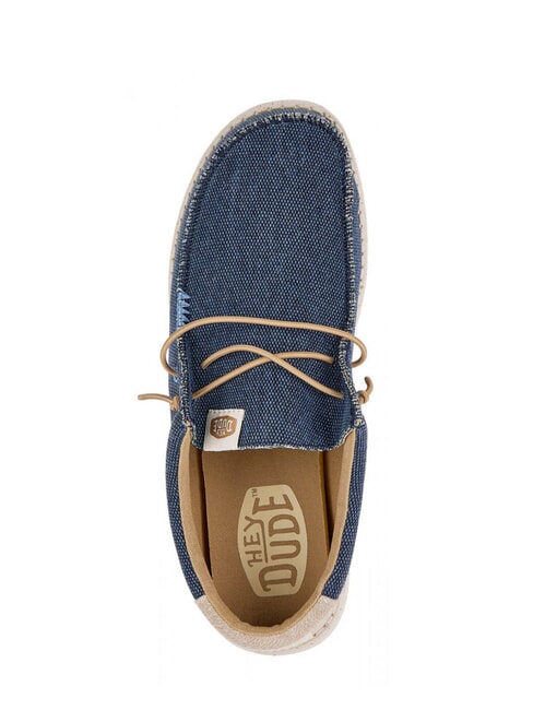 WALLEY COASTLINE JUTE M Mocassini in tessuto intrecciato easy-on navy - Scarpe Uomo