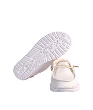 HEY DUDE WENDY CHAMBRAY WOVEN Scarpa mocassino slip-on white sand - Scarpe Donna - 5