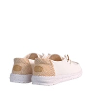 HEY DUDE WENDY CHAMBRAY WOVEN Scarpa mocassino slip-on white sand - Scarpe Donna - 4