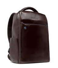 PIQUADRO BLUE SQUARE Zaino fast-check in pelle, porta pc 14" MOGANO - Zaini da lavoro porta PC - 2