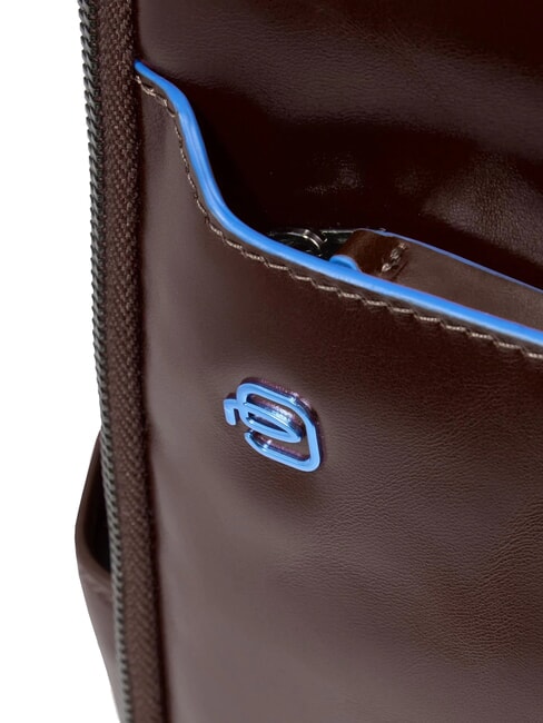 BLUE SQUARE Zaino fast-check in pelle, porta pc 14" MOGANO - Zaini da lavoro porta PC