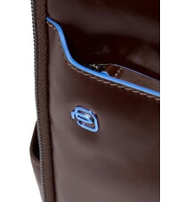 PIQUADRO BLUE SQUARE Zaino fast-check in pelle, porta pc 14" MOGANO - Zaini da lavoro porta PC - 4