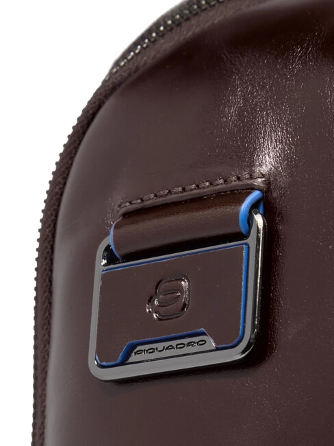 BLUE SQUARE Zaino fast-check in pelle, porta pc 14" MOGANO - Zaini da lavoro porta PC