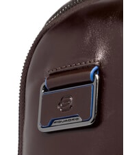 PIQUADRO BLUE SQUARE Zaino fast-check in pelle, porta pc 14" MOGANO - Zaini da lavoro porta PC - 5