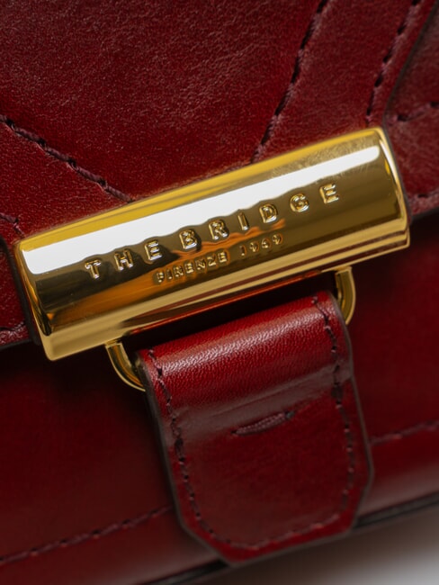 BENEDETTA  Mini Bag a tracolla, in pelle Chianti/Bordeaux/Oro          - Borse Donna