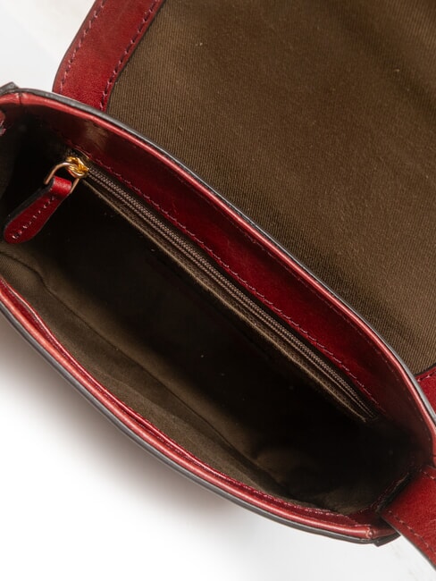 BENEDETTA  Mini Bag a tracolla, in pelle Chianti/Bordeaux/Oro          - Borse Donna