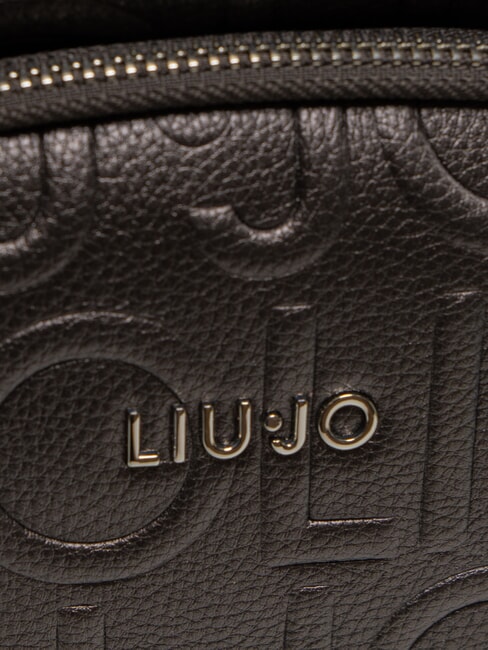 MANHATTAN Zaino medio logo in rilievo antracite met. - Borse Donna