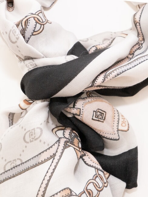 LOGO Stola con stampa grigio ghiaccio - Sciarpe