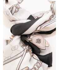 LIUJO LOGO Stola con stampa grigio ghiaccio - Sciarpe - 3