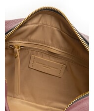 GIANNI CHIARINI NINA Borsa camera case in pelle con tracolla in tessuto wine berry - Borse Donna - 5