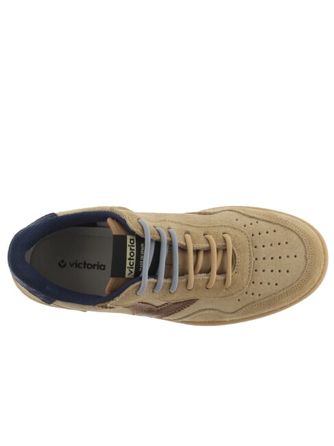 MADRID Sneakers suede suola caramello beige - Scarpe Donna