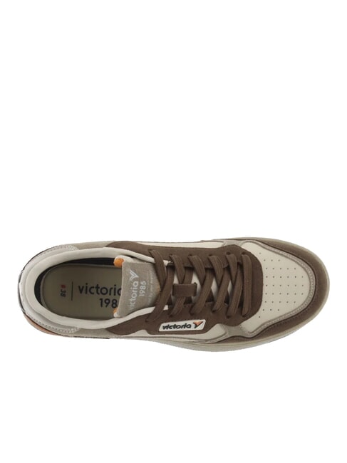 C80-URBAN Sneakers in pelle logo vintage taupe - Scarpe Donna