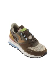 VICTORIA LUNA Sneakers patchwork con suola dentata chocolate - Scarpe Donna - 3