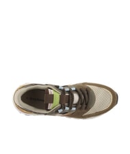 VICTORIA LUNA Sneakers patchwork con suola dentata chocolate - Scarpe Donna - 5