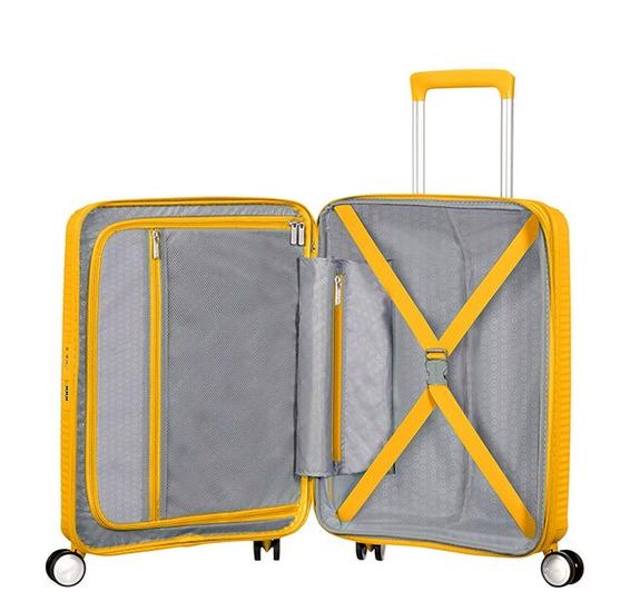 SOUNDBOX Trolley piccolo espandibile goldenyellow - Bagagli a mano