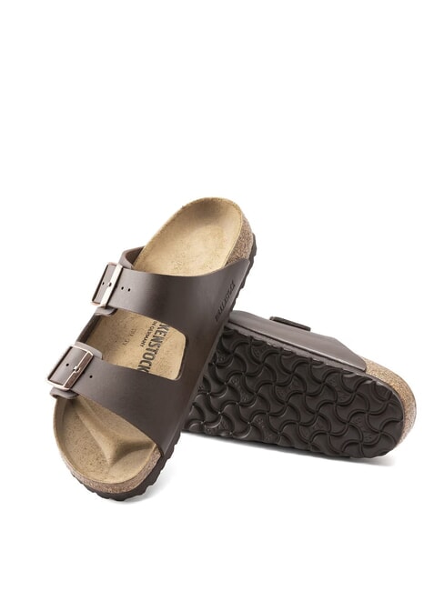 ARIZONA BIRKO FLOR Sandalo ciabatta a due fibbie dark brown - Scarpe Unisex