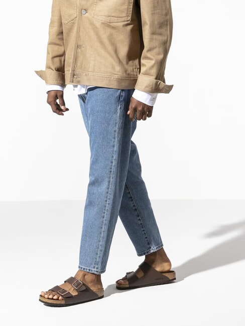 ARIZONA BIRKO FLOR Sandalo ciabatta a due fibbie dark brown - Scarpe Unisex