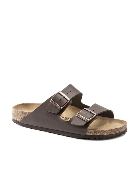 ARIZONA BIRKO FLOR Sandalo ciabatta a due fibbie dark brown - Scarpe Unisex