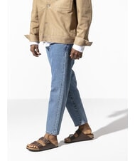 BIRKENSTOCK ARIZONA BIRKO FLOR Sandalo ciabatta a due fibbie dark brown - Scarpe Unisex - 7