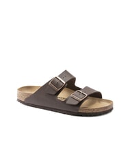 BIRKENSTOCK ARIZONA BIRKO FLOR Sandalo ciabatta a due fibbie dark brown - Scarpe Unisex - 3