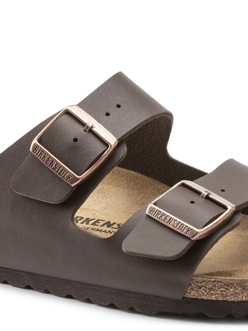 ARIZONA BIRKO FLOR Sandalo ciabatta a due fibbie dark brown - Scarpe Unisex