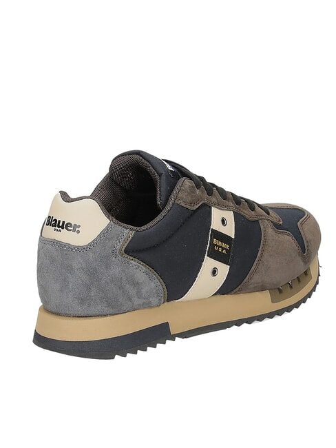 QUEENS  Sneakers Uomo navy/brown - Scarpe Uomo