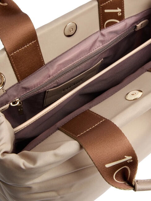 PUFFY NYLON Borsa tote a mano con tracolla greige - Borse Donna