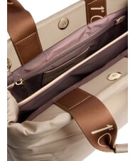 ALVIERO MARTINI PRIMA CLASSE PUFFY NYLON Borsa tote a mano con tracolla greige - Borse Donna - 4