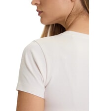 GUESS SS CN PEONY TRIANGLE T-shirt manica corta con stampa muted stone - T-shirt e Top Donna - 4