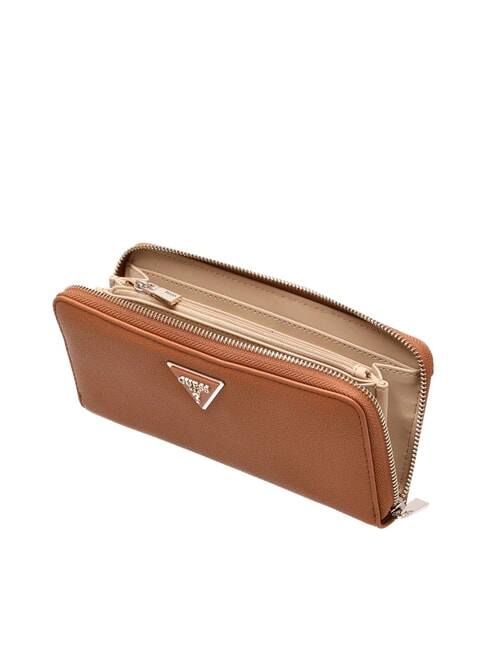 LAUREL 2 Portafoglio grande zip around polsierina COGNAC - Portafogli Donna