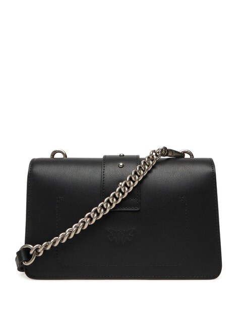 LOVE ONE CLASSIC Borsa mini in pelle a tracolla nero-old silver - Borse Donna