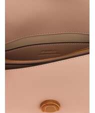 PINKO LOVE ONE CLASSIC Borsa mini in pelle a tracolla cipria-antique gold - Borse Donna - 3