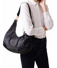 BORBONESE FOLD Sacca a spalla dark black - Borse Donna - 4