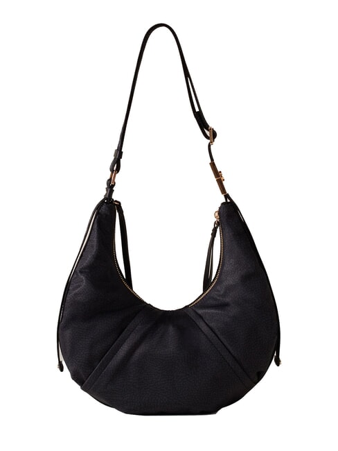 FOLD  Borsa morbida a tracolla dark black - Borse Donna