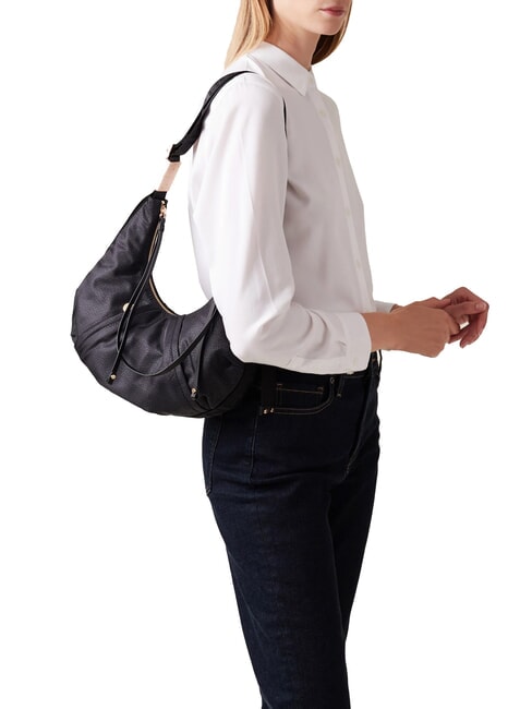 FOLD  Borsa morbida a tracolla dark black - Borse Donna