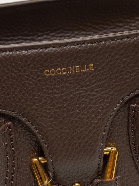 YORK Borsa a mano in pelle martellata fondant brown - Borse Donna