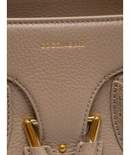 COCCINELLE YORK Borsa a mano in pelle martellata warm taupe - Borse Donna - 3