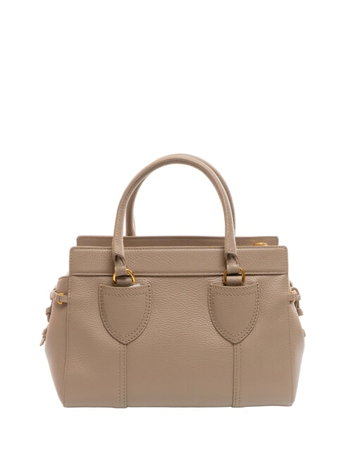 YORK Borsa a mano in pelle martellata warm taupe - Borse Donna