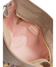 COCCINELLE YORK Borsa a mano in pelle martellata warm taupe - Borse Donna - 6