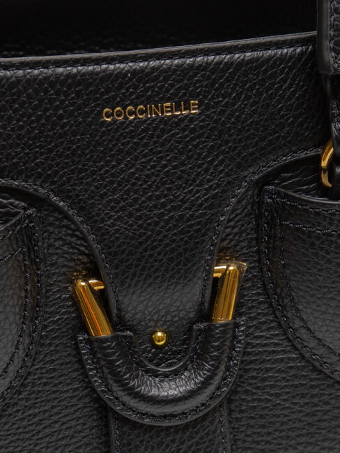 YORK Borsa a mano in pelle martellata Nero - Borse Donna