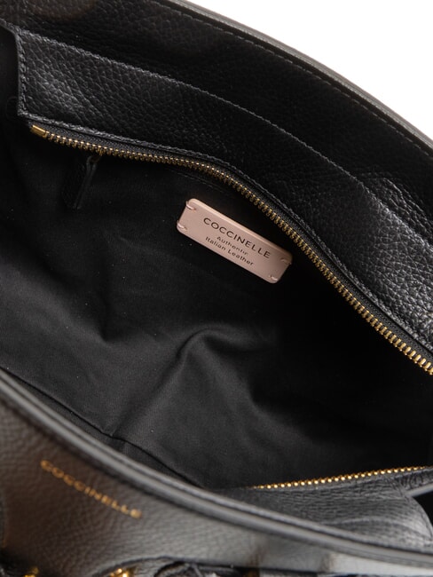 YORK Borsa a mano in pelle martellata Nero - Borse Donna