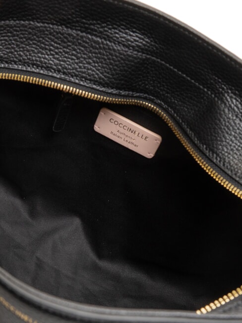 YORK Borsa a mano in pelle con fibbia Nero - Borse Donna