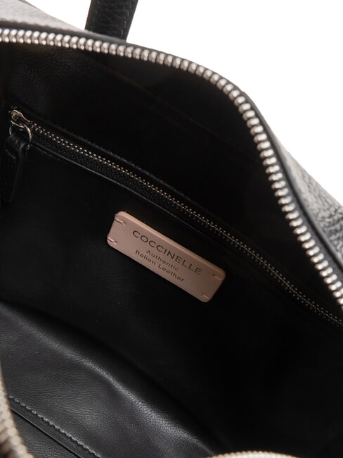 SWAP Borsa a bauletto in pelle con tracolla Nero - Borse Donna