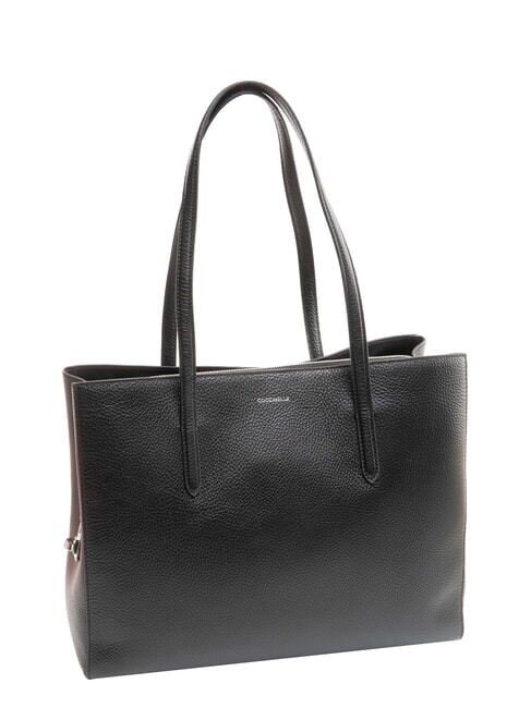 SWAP Borsa shopping a spalla in pelle Nero - Borse Donna