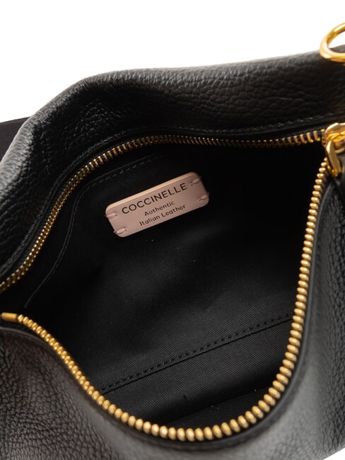 HYLE Borsa piatta piccola in pelle a tracolla Nero - Borse Donna