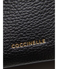 COCCINELLE ISIDE Borsa in pelle piccola a tracolla Nero - Borse Donna - 5