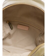 COCCINELLE JEN Zaino rotondo in pelle con tasca laurel green - Borse Donna - 6