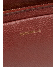 COCCINELLE JEN Zaino rotondo in pelle con tasca brandy - Borse Donna - 5