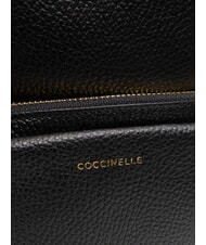 COCCINELLE JEN Zaino rotondo in pelle con tasca Nero - Borse Donna - 5